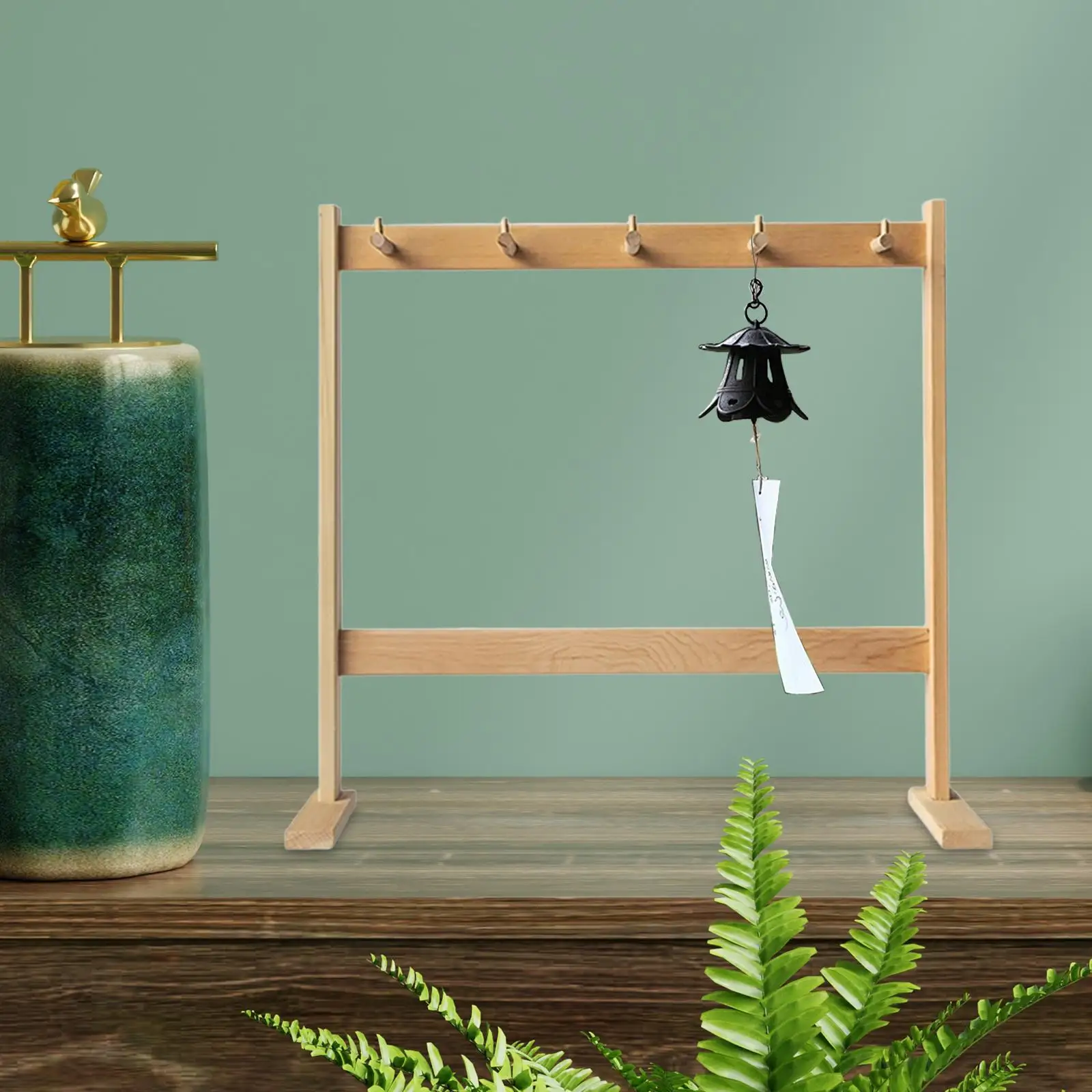 

Wind Chime Stand Holder Paint Brush Organizer Pendant Keychain Multipurpose Exhibit Ornament Display Stand Windchime Holder