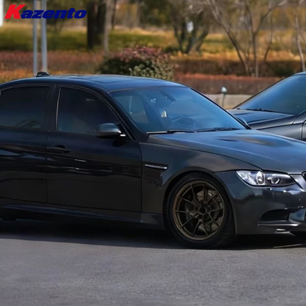 For BMW 3 Series E90 Normal Only 2005-2012 Carbon KZ Front Side Fender + Emblem