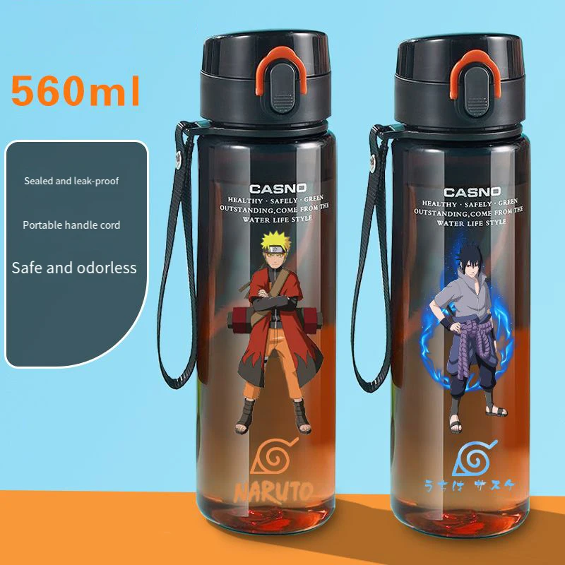 

Naruto Student Water Cup Large Capacity Anti Fall Outdoor One Click Open Sports Water Cup Cartoon Uzumaki Naruto Gift Water Cup