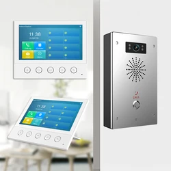 NiteRay SIP Video Intercom System 7 Zoll Touch Screen Unterstützung Nachtsicht 720P Türsprechanlage