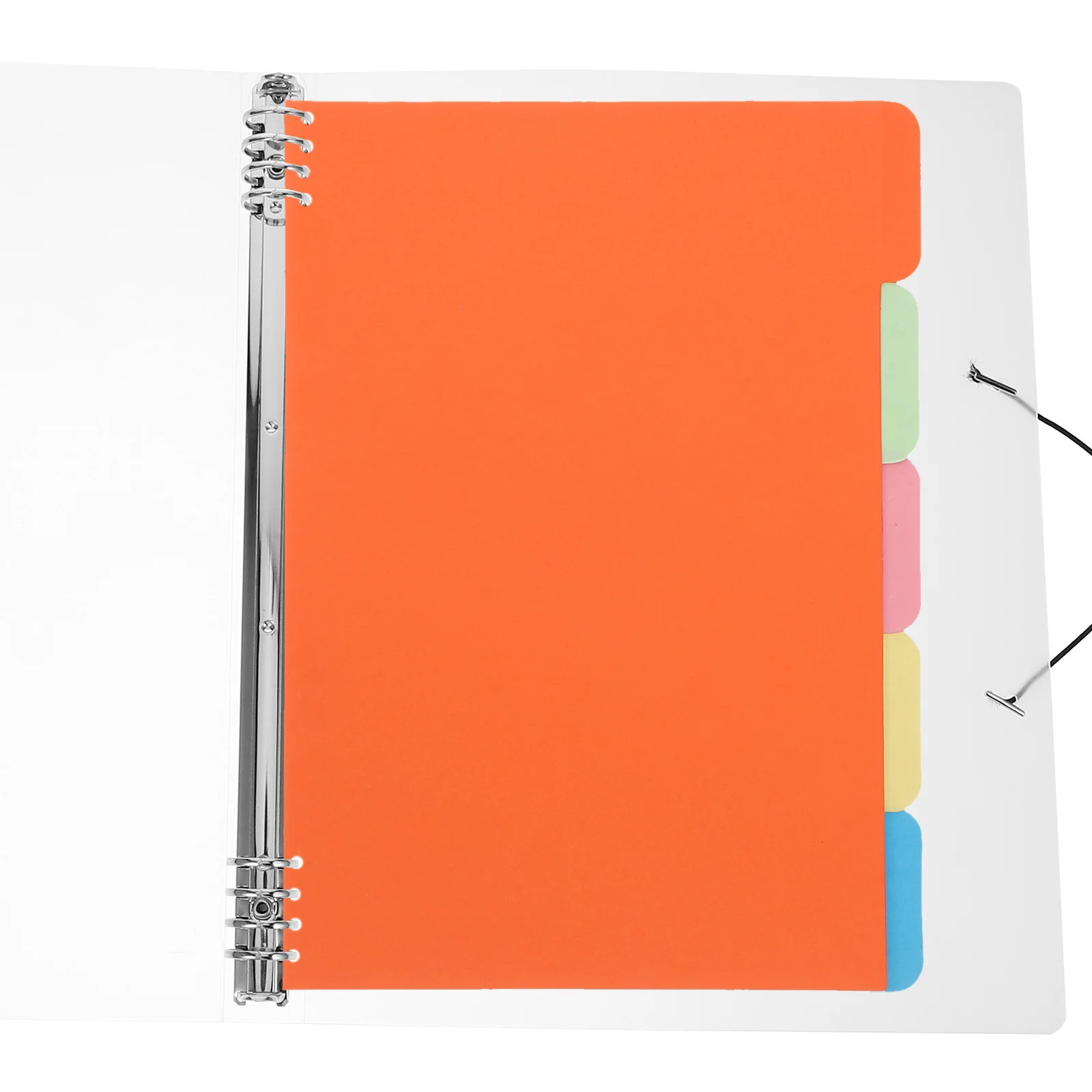 A4 Portable Binder Cover PP Material Notepad Shell Lightweight Sturdy Notebook Protector for School Office Decorative