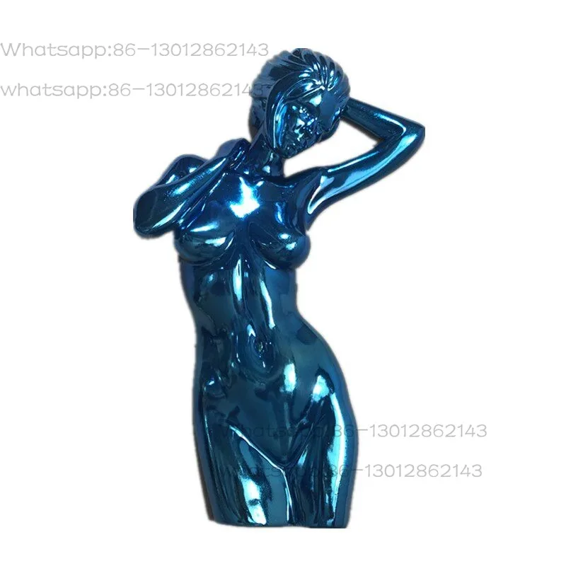 Abstrakte Weibliche Form Harz-Skulptur, Moderne Kunst Dekor Galvanisierte Skulptur