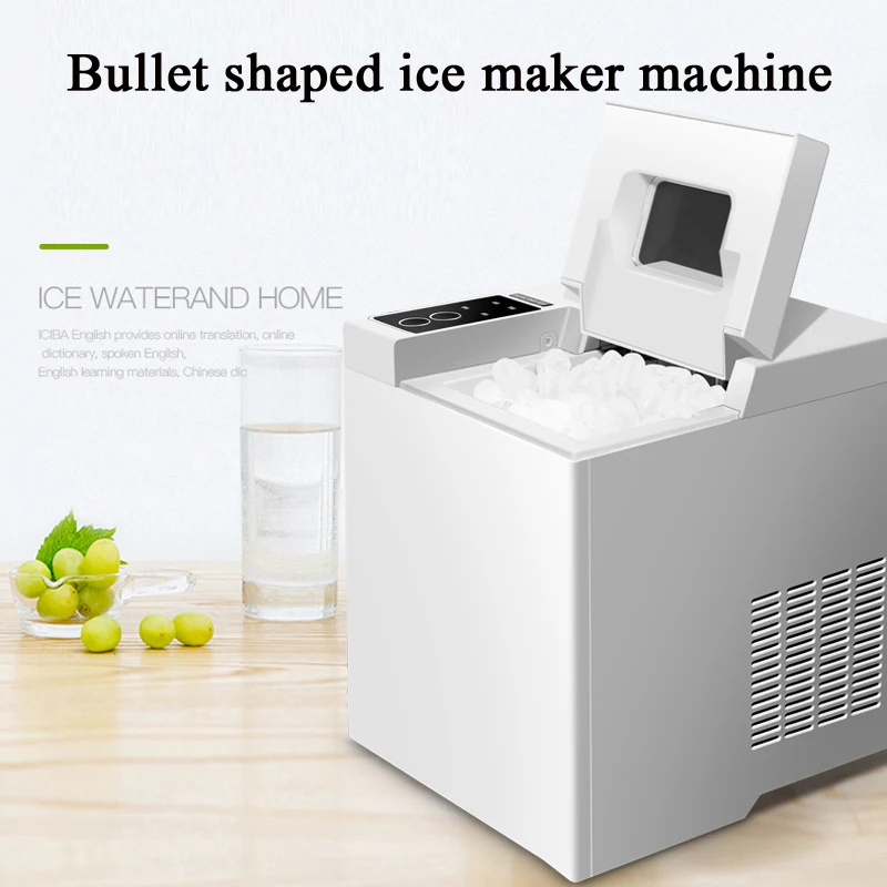 Ice Maker Countertop,14.3lbs Per Day,Portable Ice Maker Machine With with Basket And Scoop, Self-Cleaning