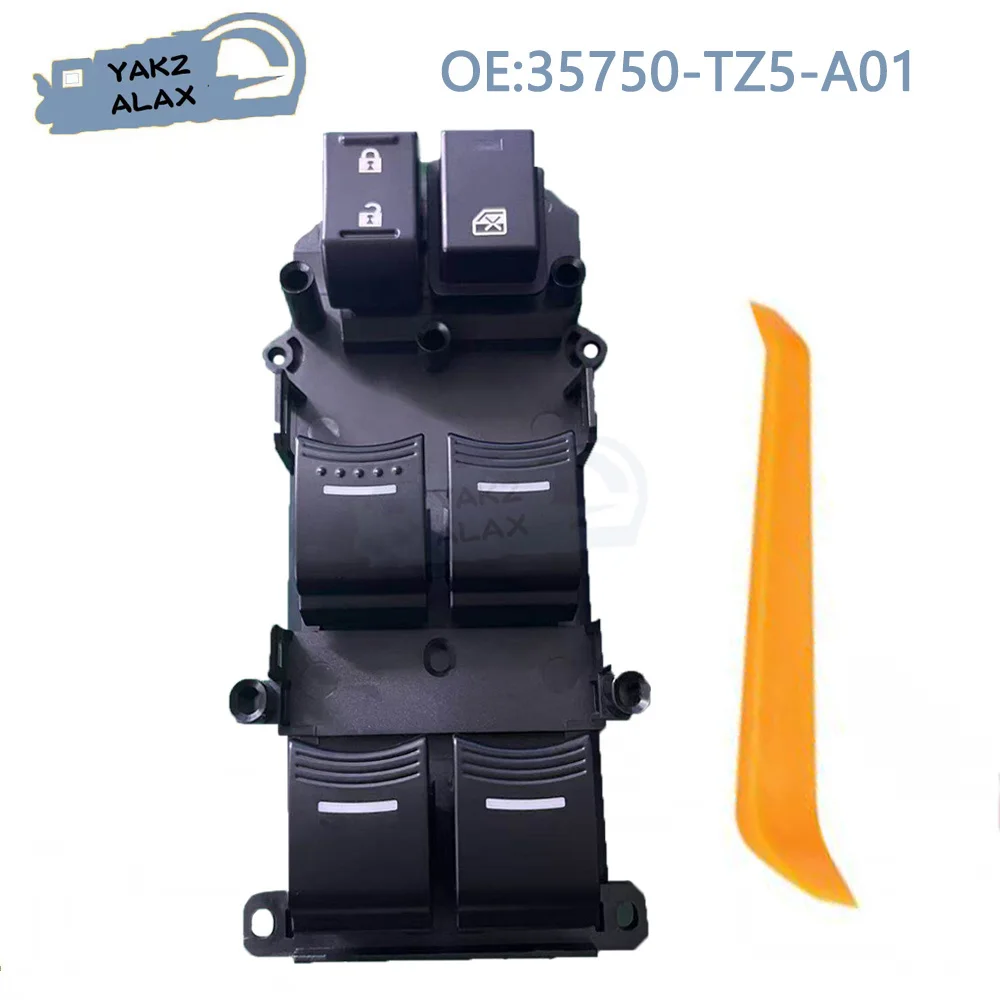 35750-TZ5-A01 para Acura MDX 2014 2015 2016 2017 2018 2019 2020 Interruptor de Control de Ventana Delantera Izquierda Lado del Conductor Accesorios para Automóviles