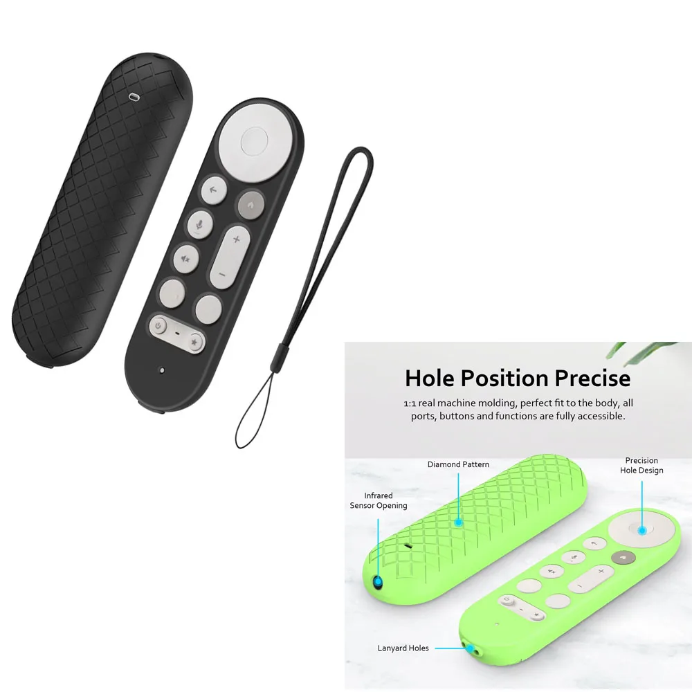 New Silicone Remote Controller Cases Protective Covers For Google TV Streamer 4K TV 2024 for Google GY3LE Remote Controller