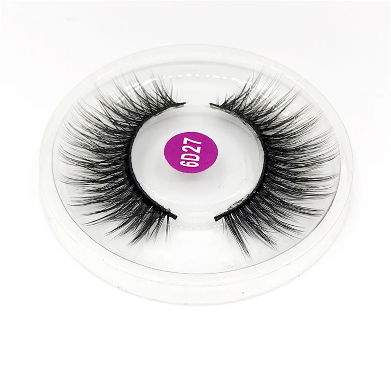 1 Pair 6D Faux Mink Lashes Long Lasting Natural Dramatic Volume Thick False Eyelashes Extension Cheap Makeup Free Shipping Items