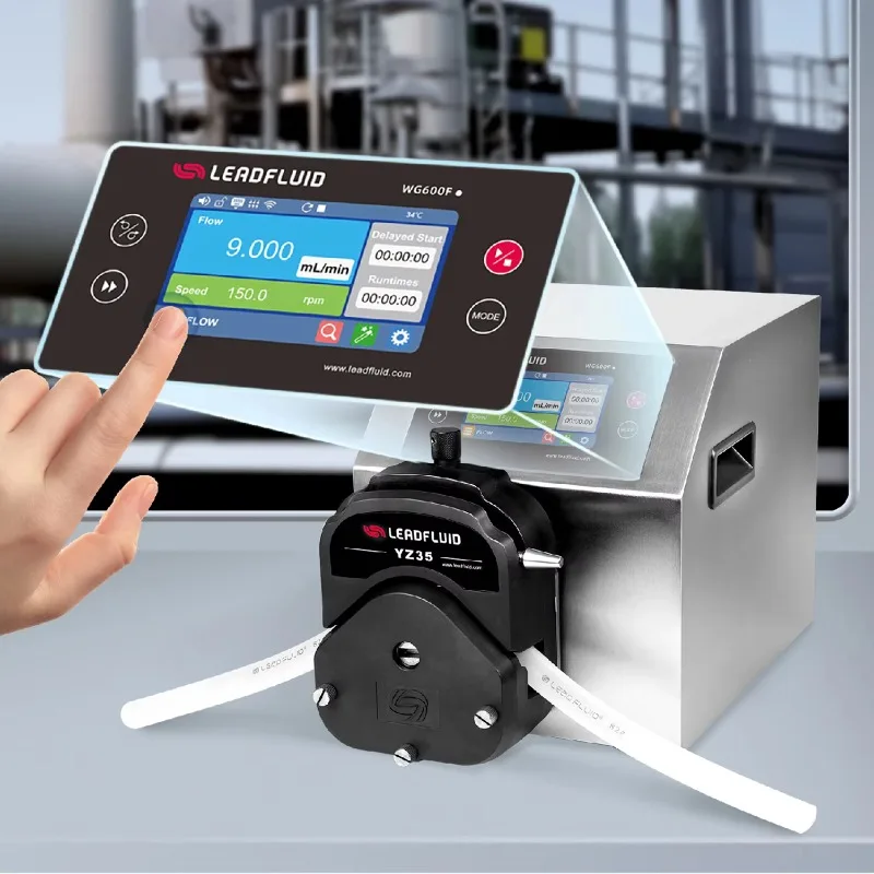 

Dual-Channel Peristaltic Dosing Pump with Touchscreen, 1.3-13.2L/min, for Industrial Automation and Process Control