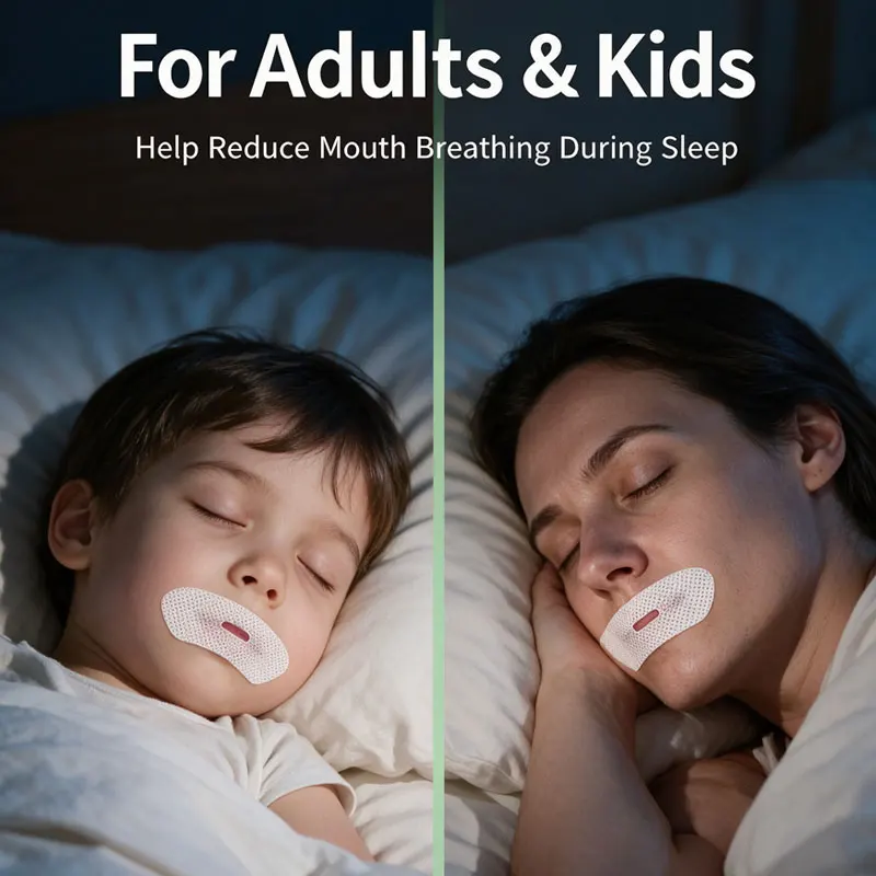 30-90Pcs Anti Snoring Sleep Strips Sticker Mouth Correction Sticker Gentle Less Mouth Seal Tape For Children Adult Night Sleep view 4