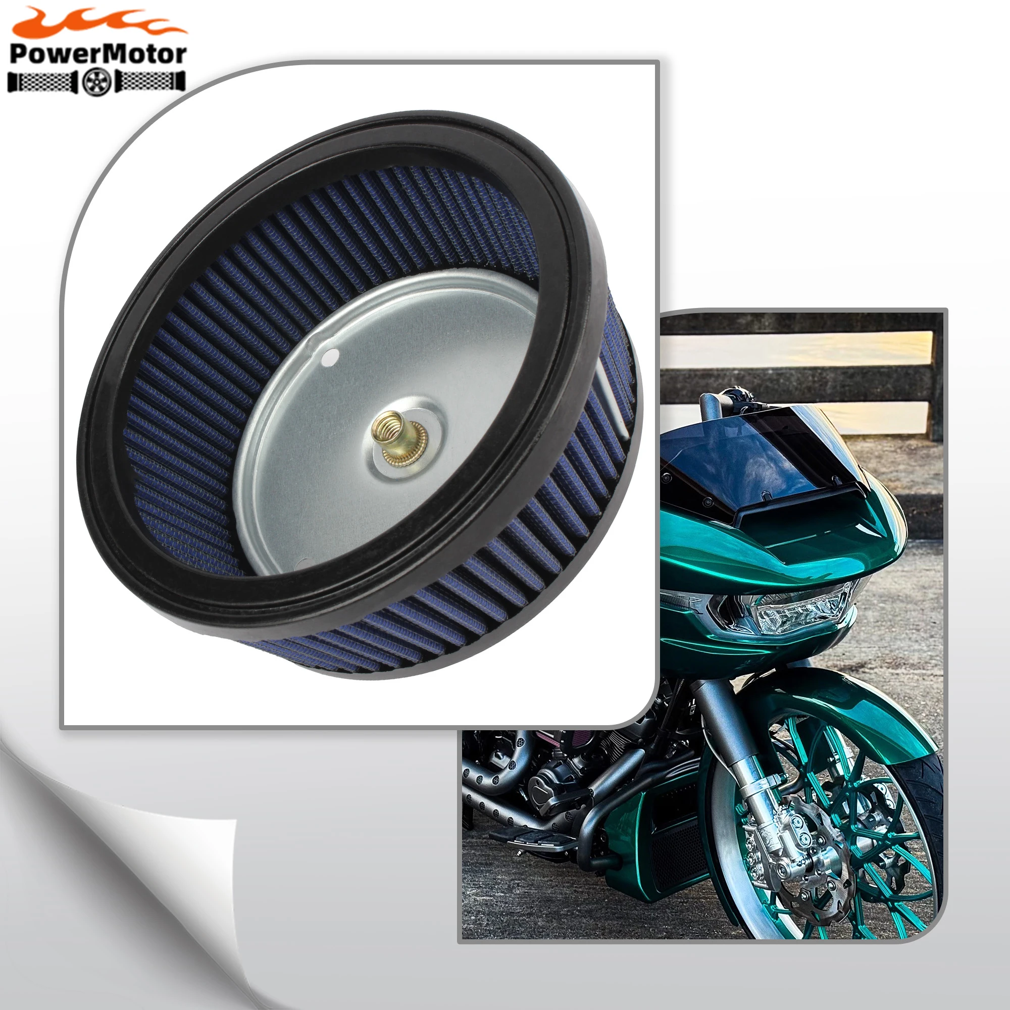 

For Harley Davidson Motorcycle Air Filter Cleaner Element FLHTCSE2 Screamin' Eagle Electra Glide FLHTCUSE2 FLHTCUTG FLHTI FLHTK