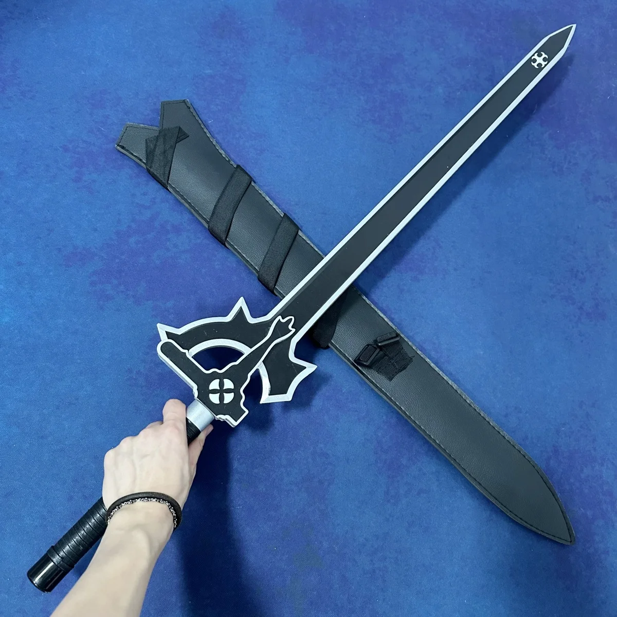 100cm Kirigaya Kazuto Katana Real Size Sword Art Online Anime Kirito Samurai Sabre Ninja Knife Cosplay Prop Unsharp Toy Gift view 3