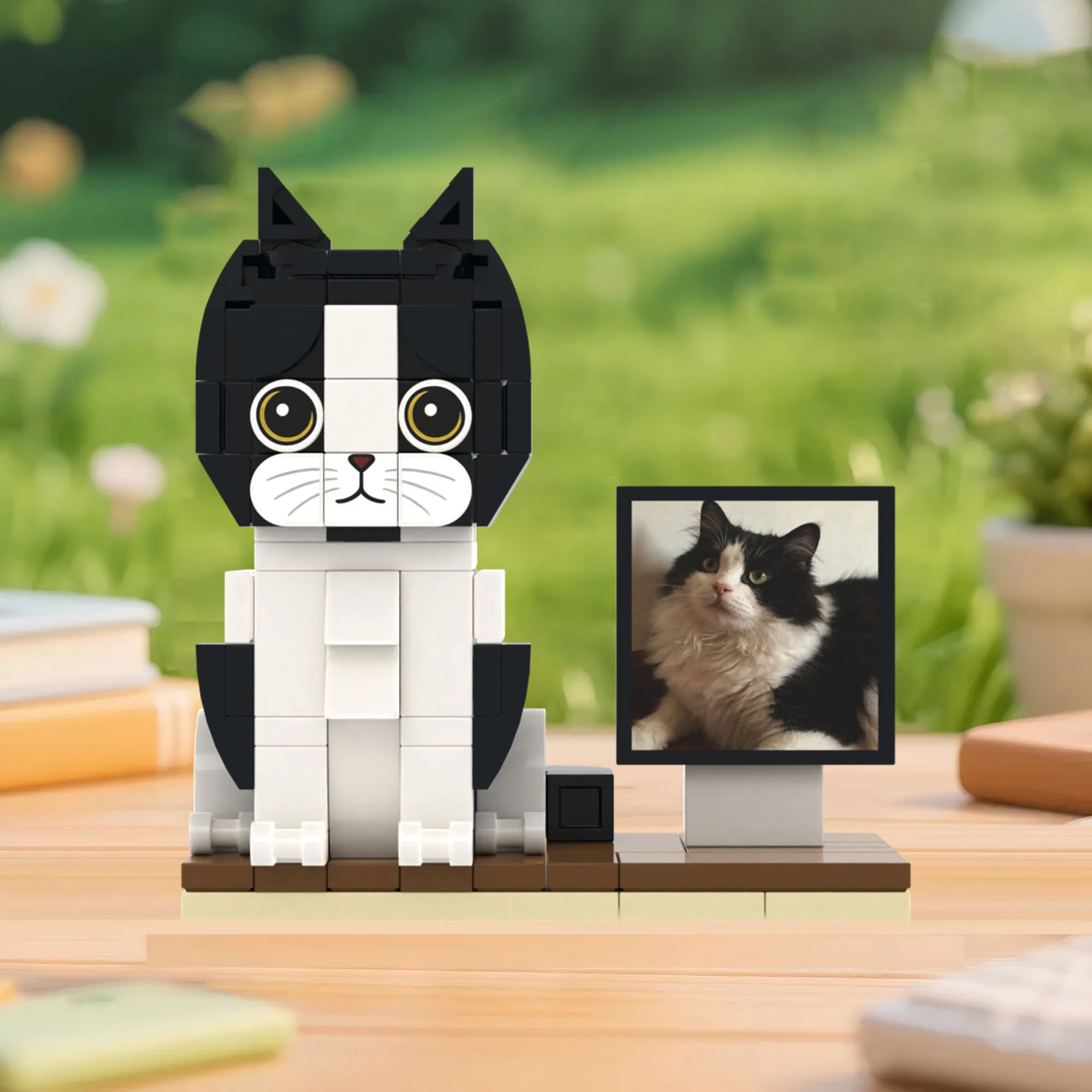 

Персонализированные фото-фигурки животных из мелких деталей: конструктор для индивидуальной сборки, креативный подарок, мои кастомные кирпичные фигурки