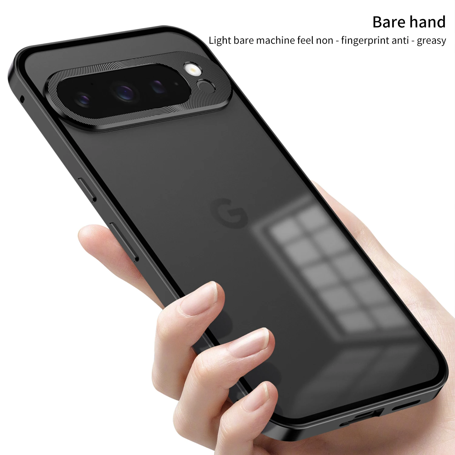 Metal Aluminum Alloy Phone Case For Pixel 8 7 A 9 Pro XL With Lens Protection Frosted Backplate Metal Frame Shockproof Cover