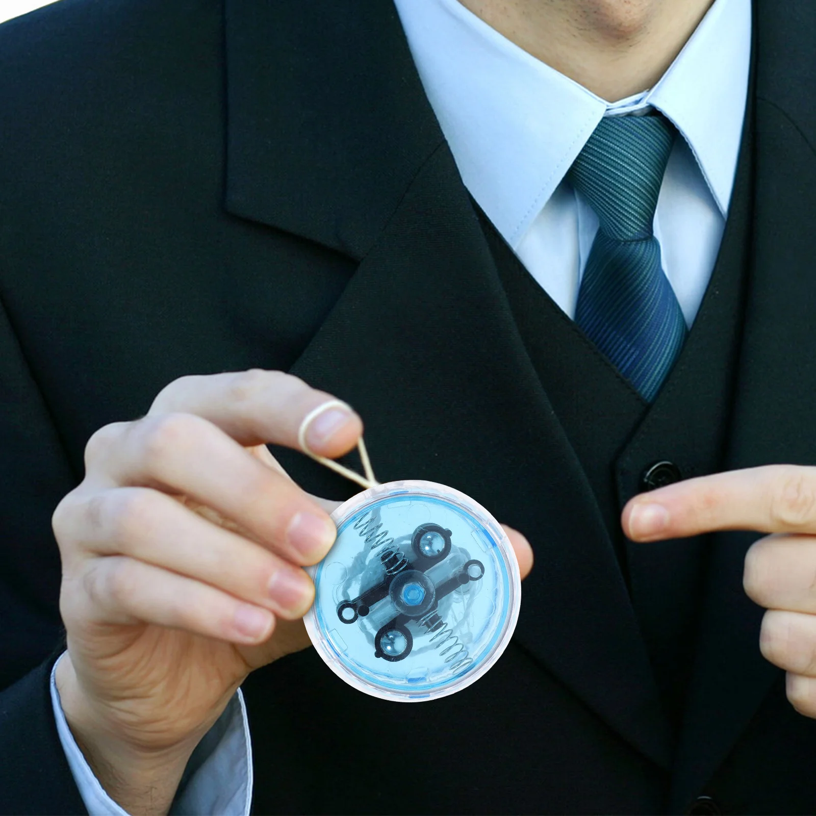 블루 LED 발광 요요 볼 전문 요요 내구성 있는 소재 반사 휴대용 실내외 오락용