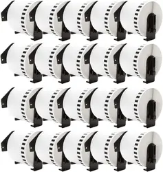 20 Pack Compatible Replacement Labels 62mm x 30.48m for Brother DK 22205 QL 500 Label Printer Endless Paper