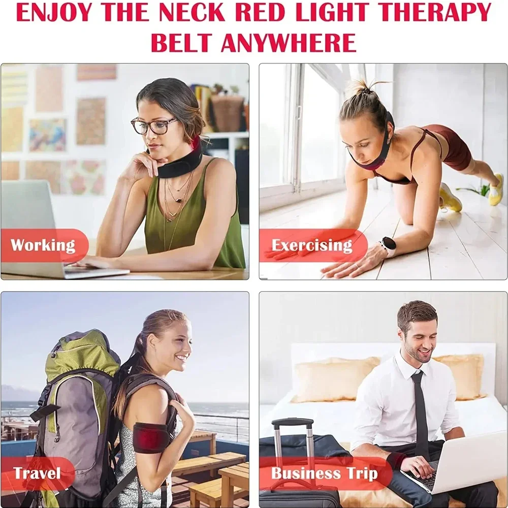 

New Upgrade! 2025 Red Light Neck Belt - Extra LEDs for Enhanced Penetration