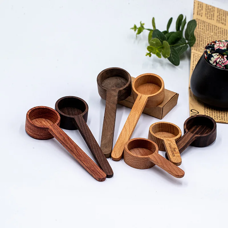 Wooden Measuring Spoon Set Kitchen Measuring Spoons Tea Coffee Scoop Sugar Spice Measure Spoon Measuring Tools for Cooking Home