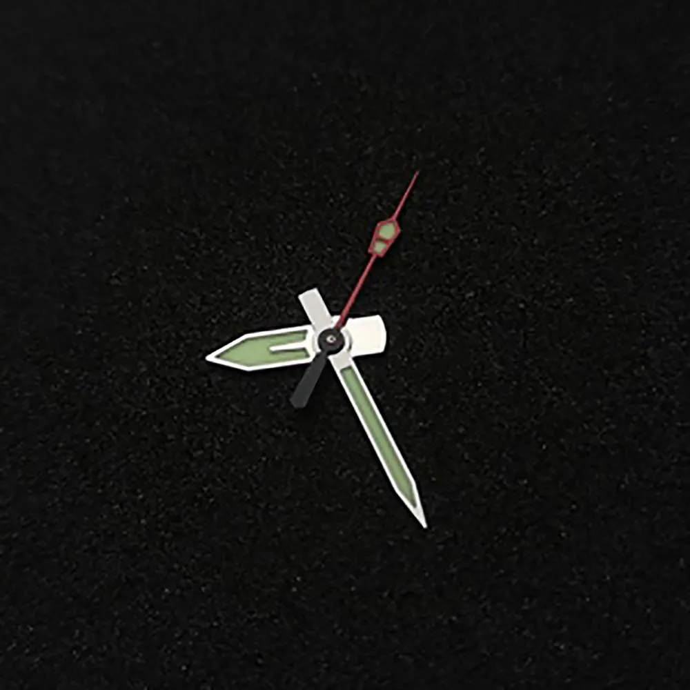 استبدال NH35 الأيدي سوبر C3 مضيئة ساعة الأيدي ، لحركة NH35A NH36A لملحقات إبر مؤشر الساعة SKX007