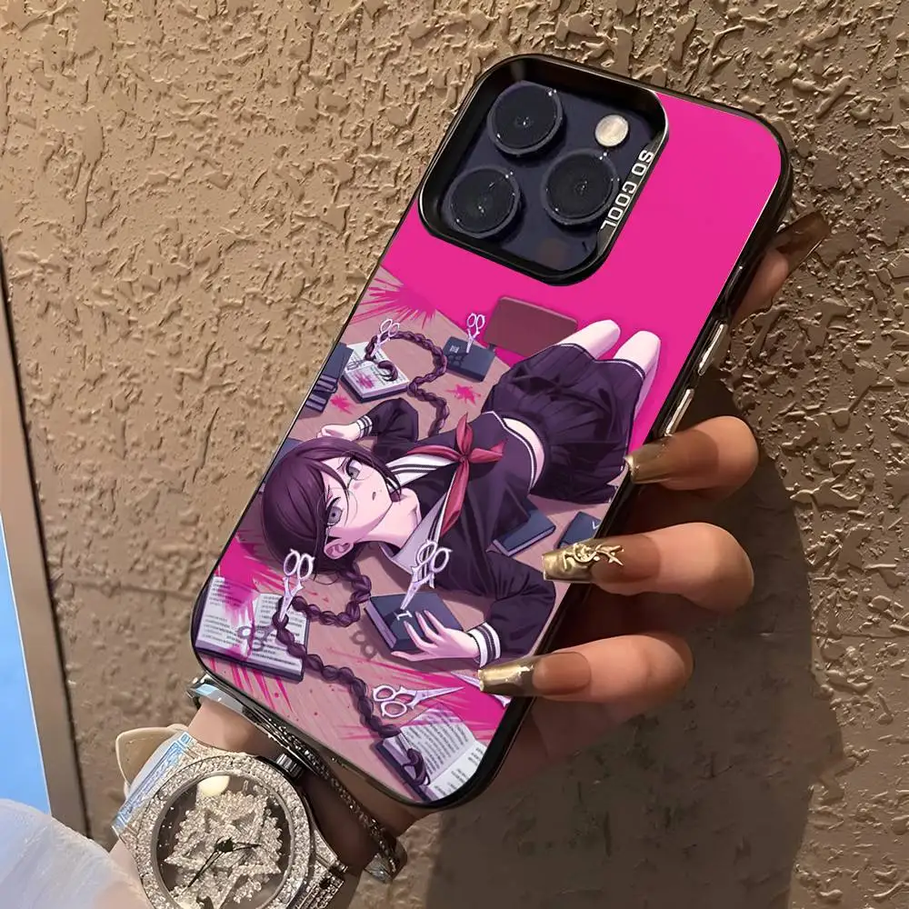 D-Danganronpa Black Matte Shockproof CoverPhone Case For iPhone 17,16,15,14,13,12,11,Pro,Max,Plus