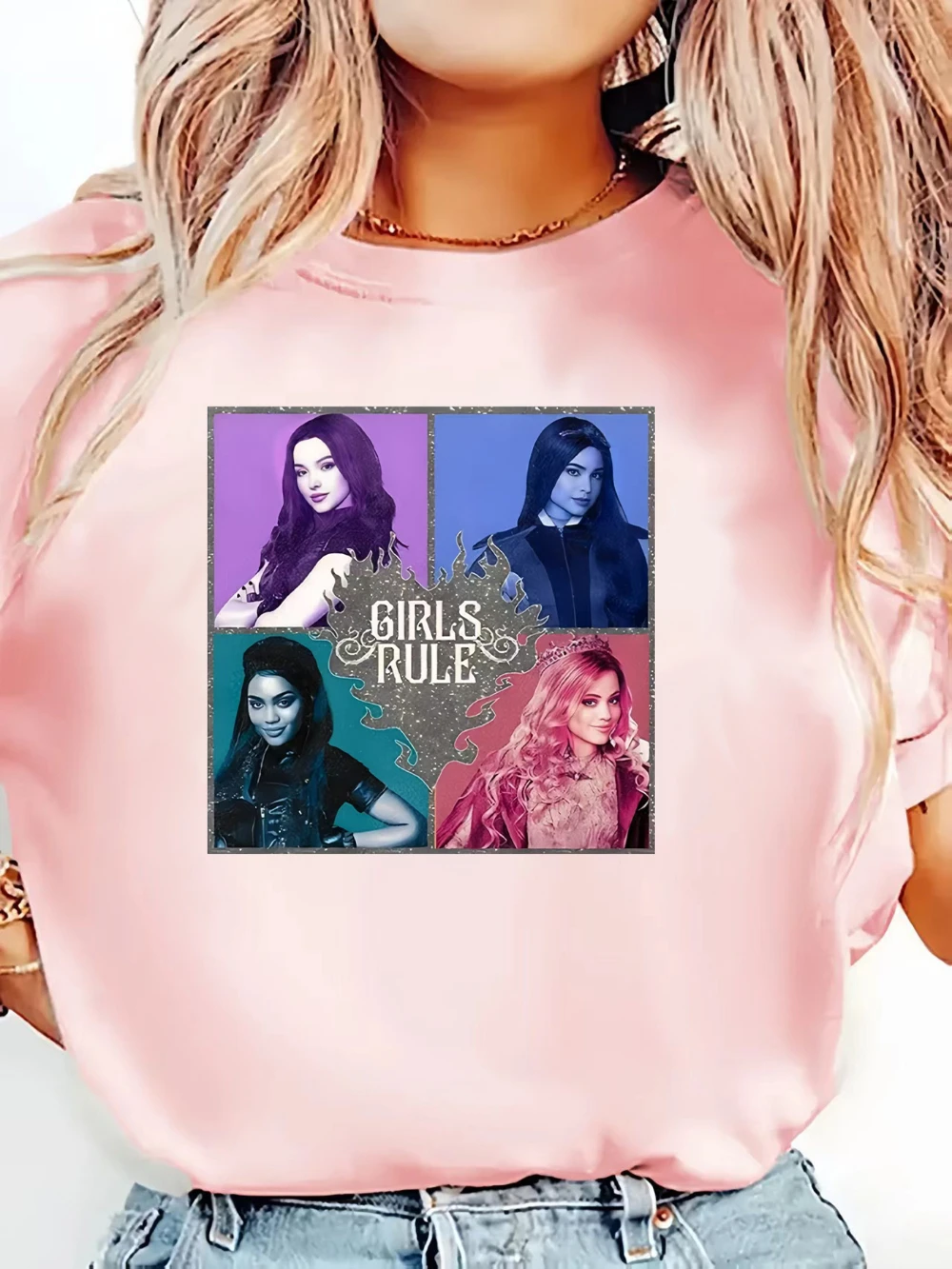 T-shirt featuring a girl from the TV series 