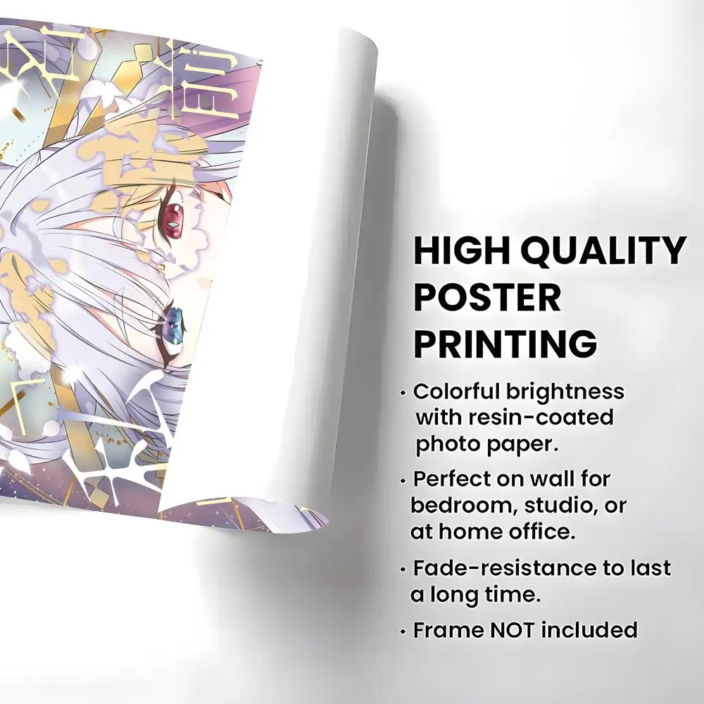 Anime Movie Cosmic Princess Kaguya! Poster Self-adhesive Art Waterproof Paper Sticker Coffee House Bar Room Wall Decor