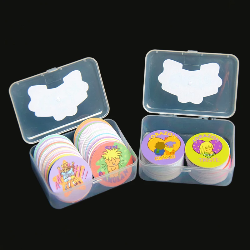 Lote De Tazos Me Gusta Salo ชุด 60pcs การ์ตูนอะนิเมะเด็กวันเกิดเกมรอบพลาสติกการ์ดอัลบั้มหายากก๊อก Pogs ของขวัญ