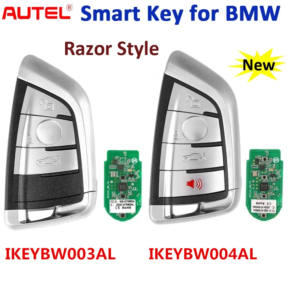 AUTEL IKEYBW004AL IKEYBW003AL For BMW 3/4 Button Smart Key Remote For MaxiIM KM100 IM508 IM608 Key 700+ Car 