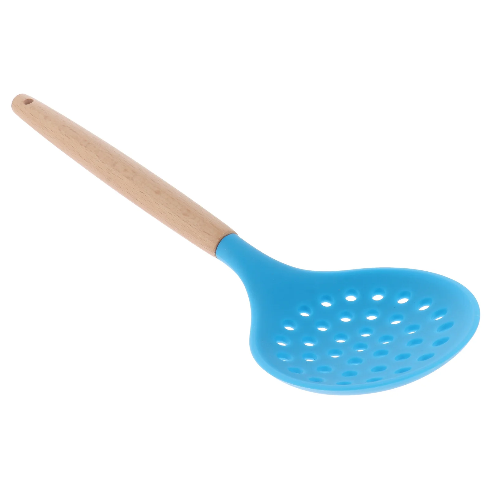 

Hot Pot Colander Fine Mesh Strainer Food Serving Spoon Oil Filter Silicone Non Stick Skimmer