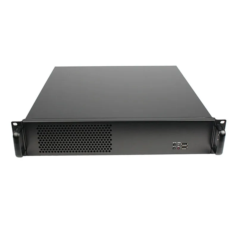 2U Industrial PC Server Case with Fan CCTV    USB Front Port Rack ATX Computer Security Chassis