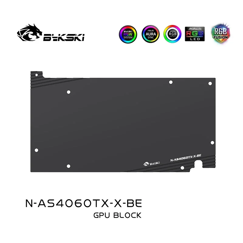 Imagem -05 - Bykski-bloco de Água para Asus tx Gaming Rtx 4060 ti Ats Rtx 4060 O8g Placa de Vídeo Refrigerador de Água Refrigeração Líquida de Cobre Radiatior