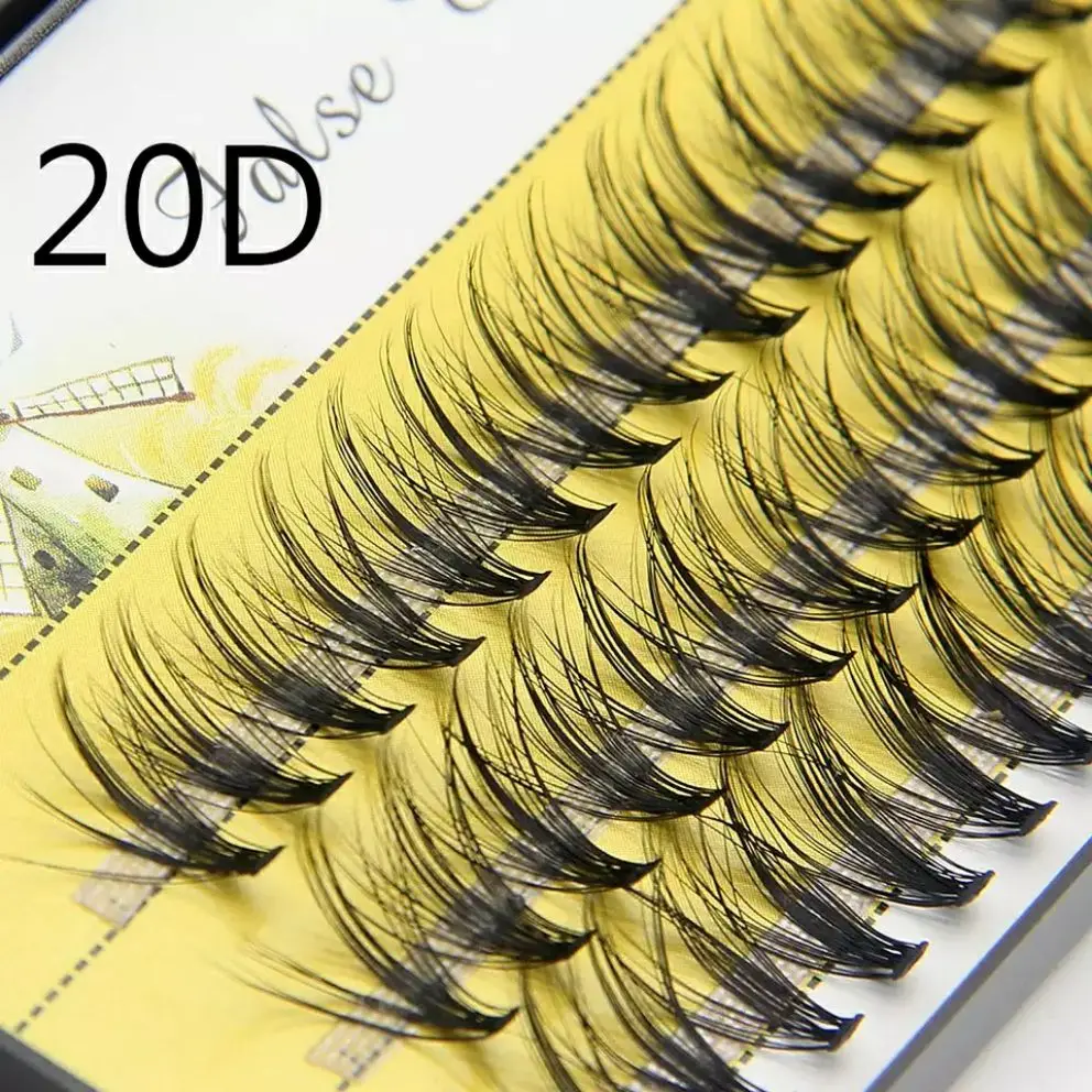 60 clusters/box individual eyelashes，10d/20d/30d natural false eyelashes bundles, extension eyelash cluster