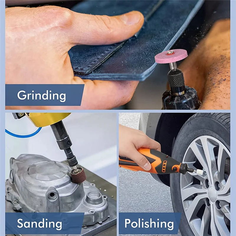 مجموعة ملحقات أدوات الطحن الكهربائية، 302 قطعة لقم عالمية لسهولة القطع والصنفرة والطحن والنحت