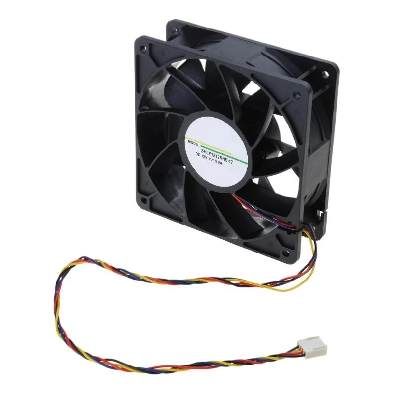 

652F 12038 12cm 120x120x25mm 120mm Fan DC12V 5A 4 Lines Large Air Suitable For Supercomputer Server Chassis Cooling