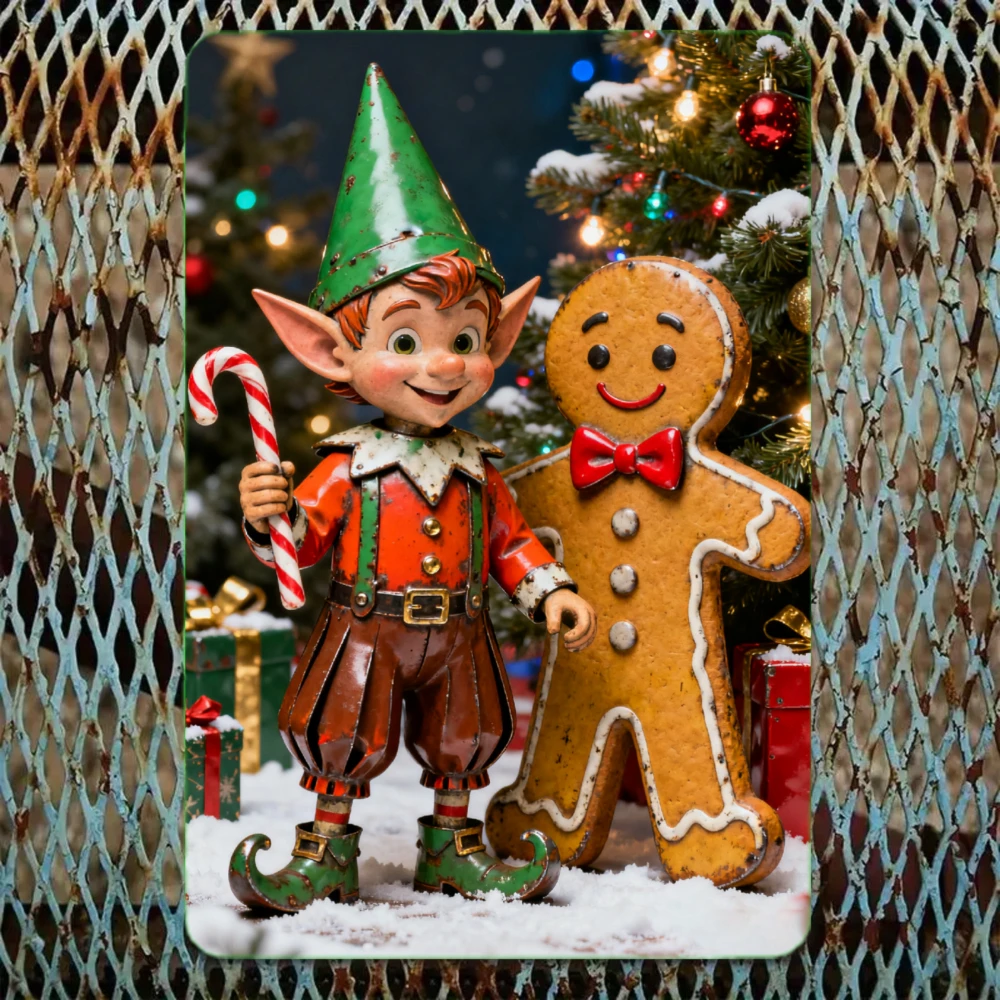 لافتة معدنية قوطية قديمة، 8 × 12 بوصة، ديكور منزلي، جو عيد الميلاد، هدايا يومية، هدية عيد الحب، ديكور