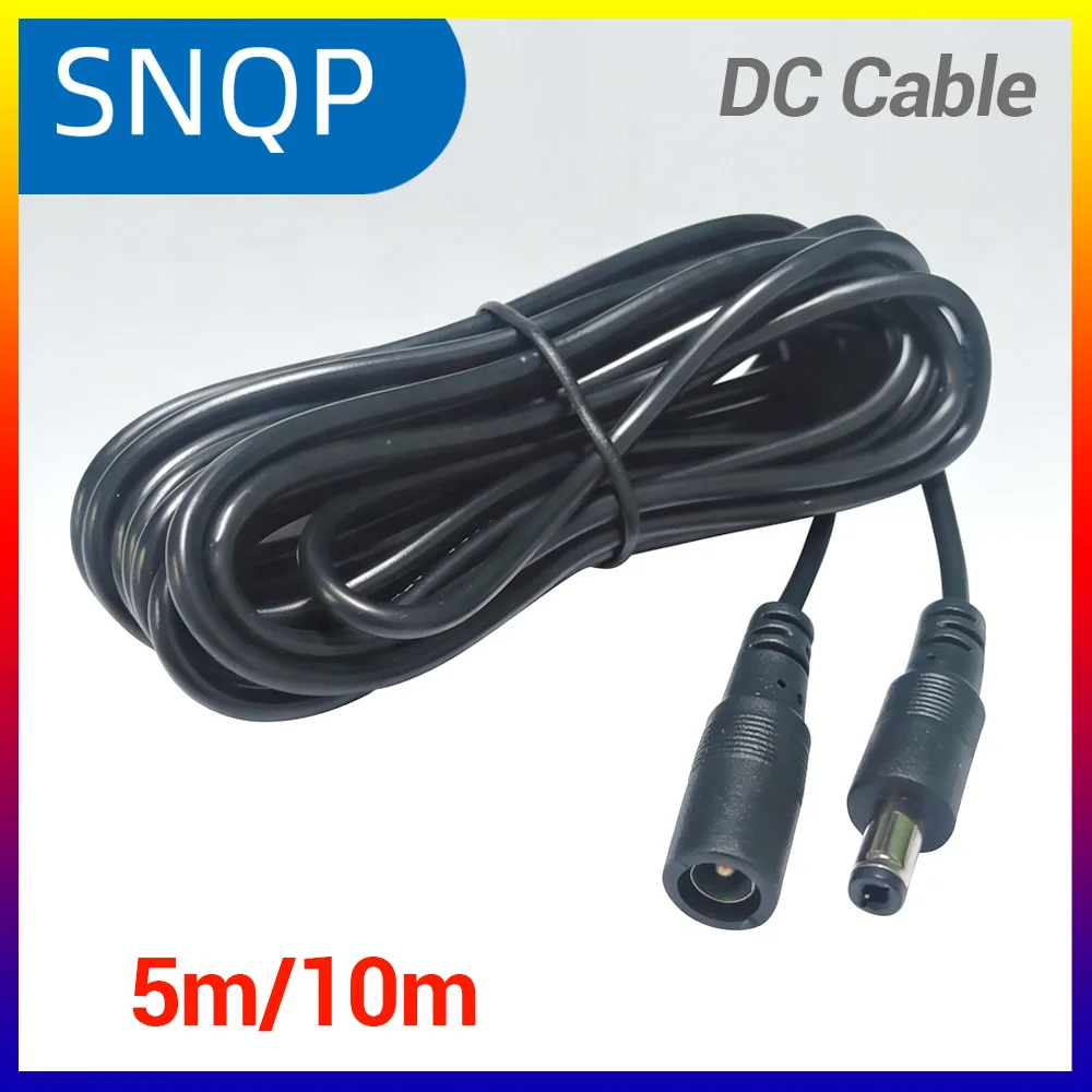 

10M/5M DC Power Extension Cord 5.5mm*2.1mm Jack Adapter Lead Cable Female to Male External Plug for Electronics