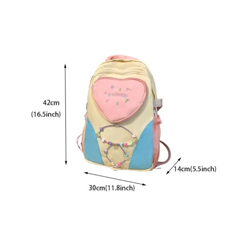 Mode Nylon Reise Rucksack Tragbare Zipper Tasche Student Rucksack Multi Tasche Hohe Qualität Süße Stil Rucksack Geschenke