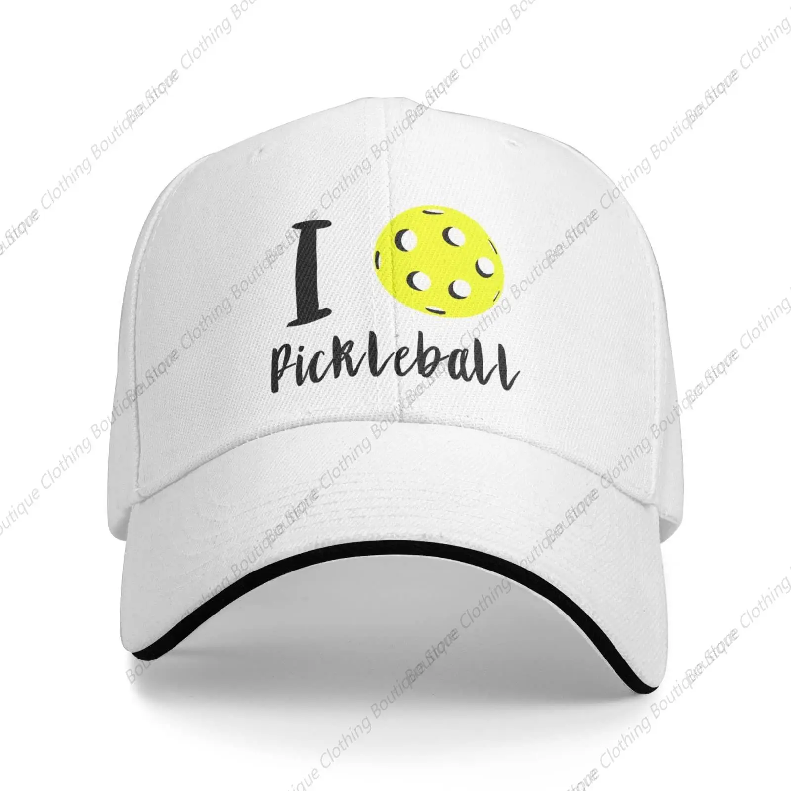 

Бейсболка унисекс I Love Pickleball, бейсболка, регулируемая охотничья Кепка для мужчин и женщин, белая