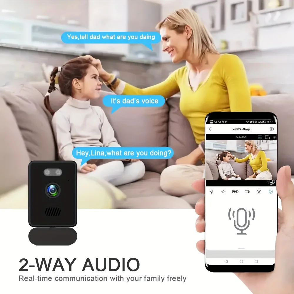 كاميرا داخلية لاسلكية HD 1080P كاميرا مراقبة للمنزل الذكي مع رؤية ليلية كاميرا مراقبة لاسلكية واي فاي كاميرا CCTV #3