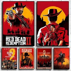 Popular Game Red Dead Redemption 2 Canvas Painting Modern Art Poster and Prints Wall Decorative Pictures for Living Room Decor