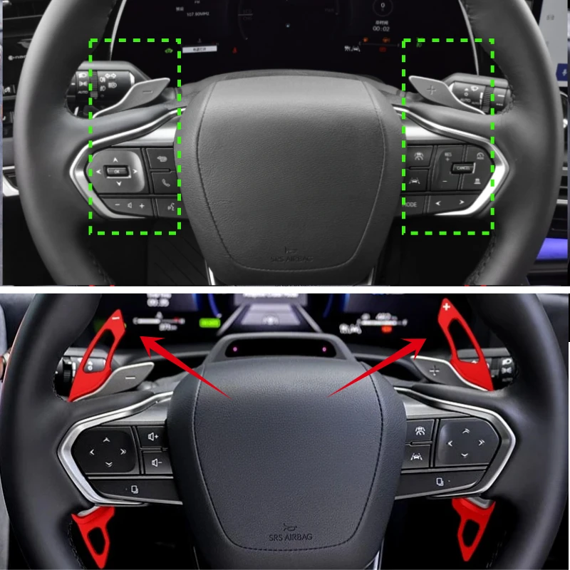 

Car Steering Wheel Shift Paddle Extension Shifter For Lexus NX RX 350h UX LX ES LS RZ LM LBX 2023 2024