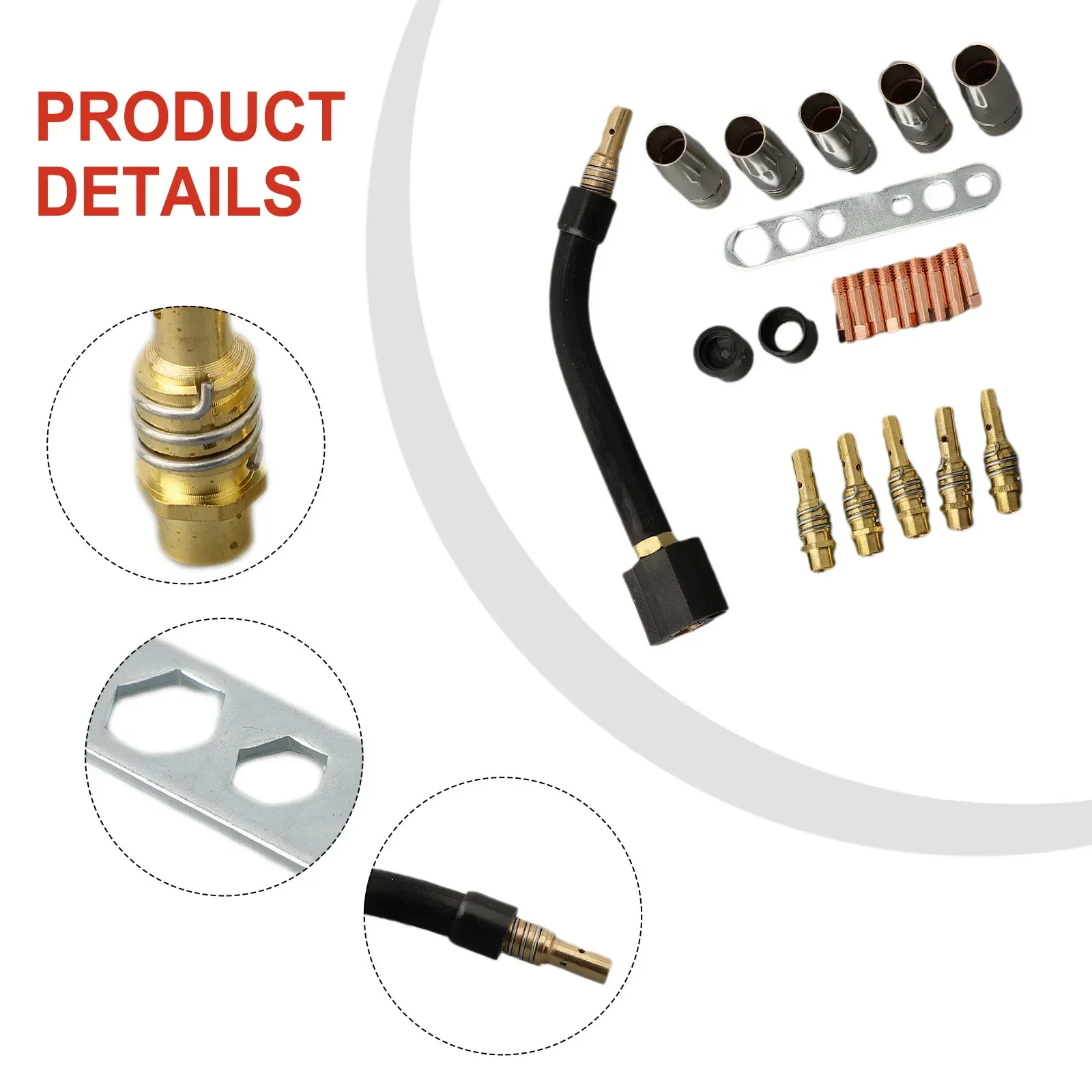 

A Must Have for Every Welding Enthusiast! 24 Piece 15AK MIG/MAG Welding Torch Contact Tip Holder and Gas Nozzle Kit