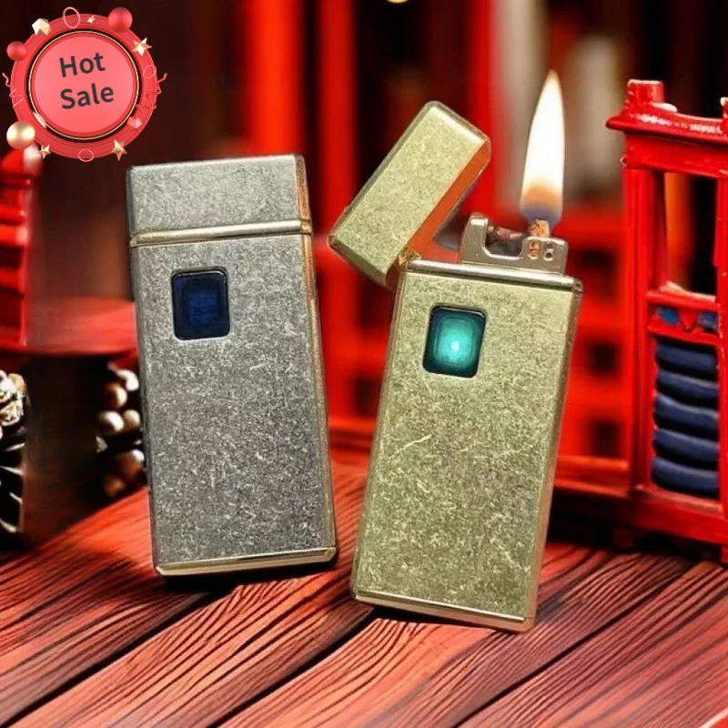 Briquet à kérosène mélangé électrique, huile créative, chargement de type C, induction tactile intelligente, périphérie VILLE, briquets USB, nouveau