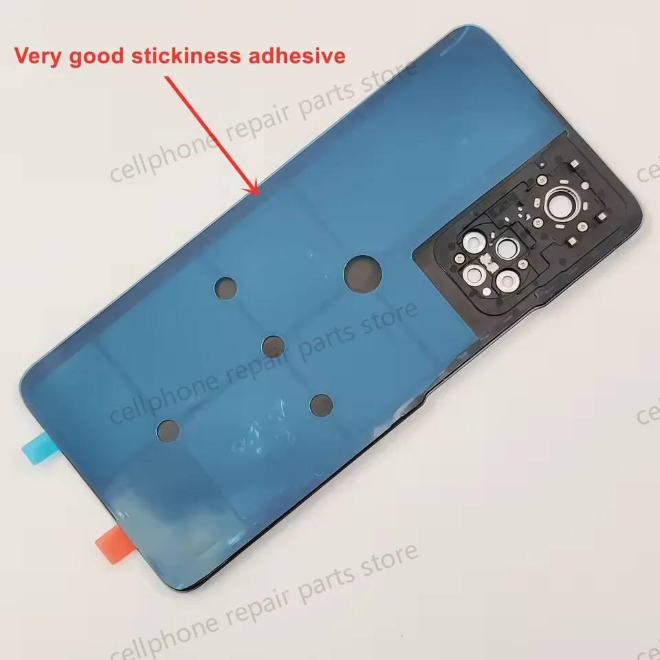 جديد غطاء خلفي زجاجي باب لهاتف هواوي هونور 50 غطاء البطارية الصلب هونور 50 حافظة لوحة الإسكان الخلفي مع ملصق عدسة الكاميرا لاصق