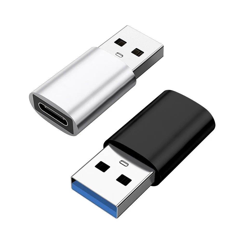 Tipo C fêmea para adaptador USB, USB 3.0 macho, carregamento rápido OTG, conector do telefone, Mini Conversor
