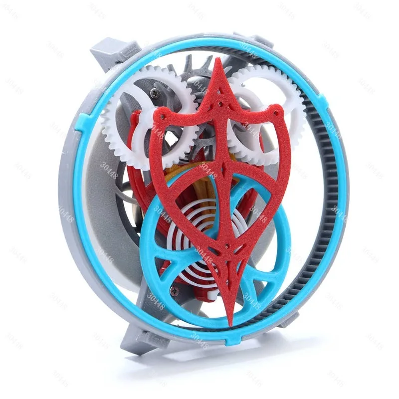 Mechanical Art Model - Gear Transmission Science & Education Kit - Tourbillon Principle - 3d Printed Tech Craft Ornament