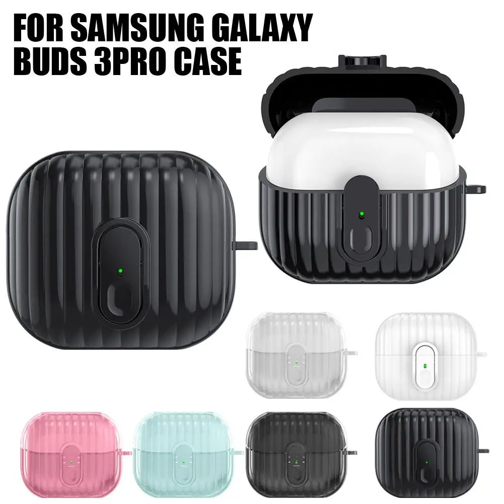 2024 New For Samsung Galaxybuds3/3pro Case Transparent Buckle Anti Fall Protective Capa For Samsung Galaxybuds3/3pro Cover Funda