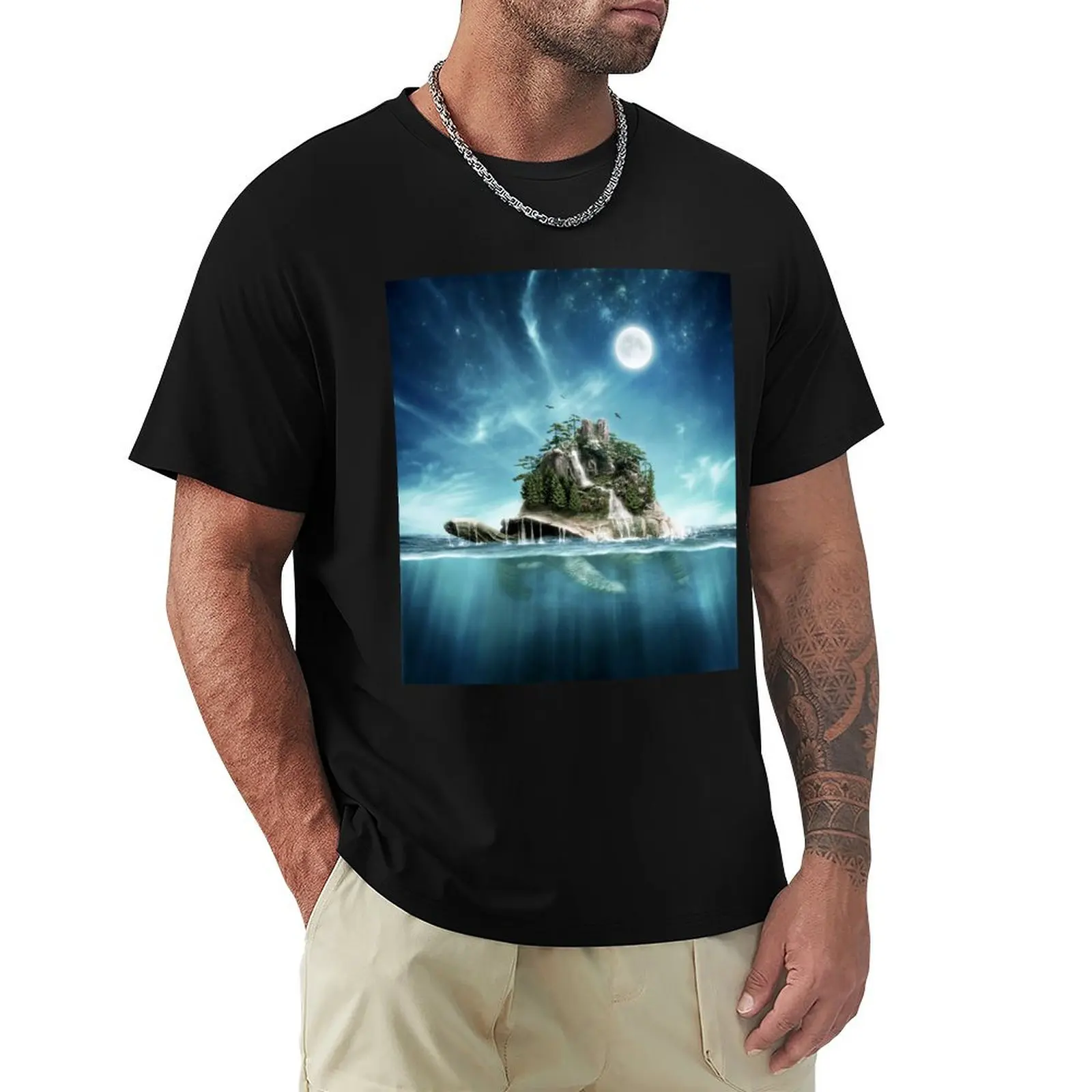 

Turtle Island T-Shirt shirts graphic tee oversizeds cotton man t-shirts vintage t shirts mens t shirts pack
