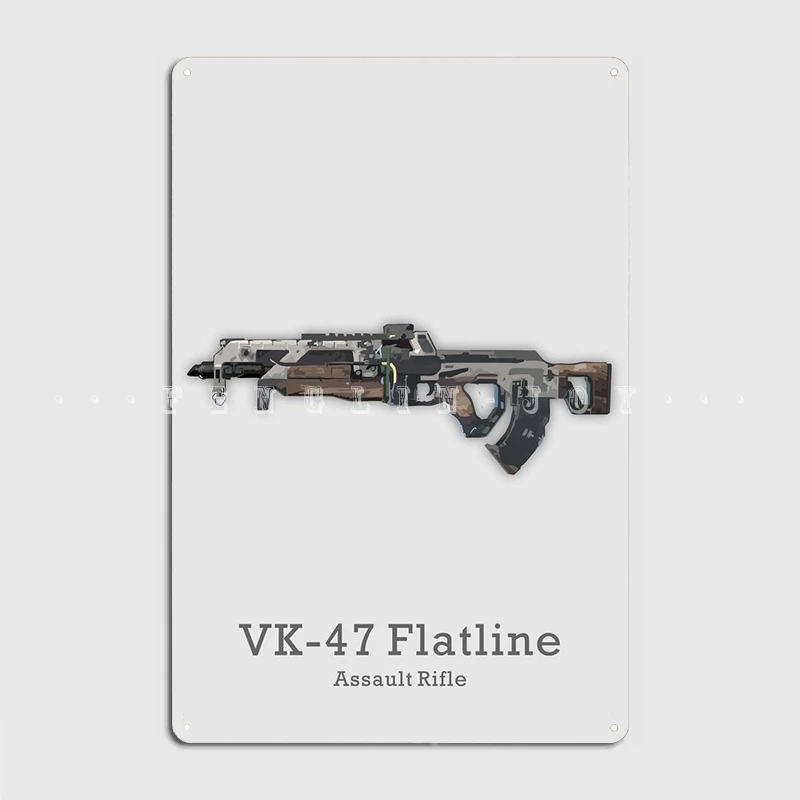 

Металлический плакат Vk47 Flatline с табличкой, забавный Настенный декор для кинотеатра, гостиной, вечеринки, плакаты с жестяными знаками