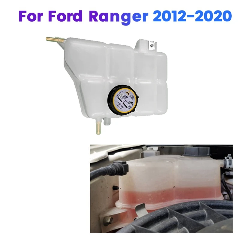 AB39-8K218-AA Car Radiator Coolant Expansion Tank With Cap Iron Clamp Copper Pipe For Ford Ranger 2012-2020 AB39-8K089AA