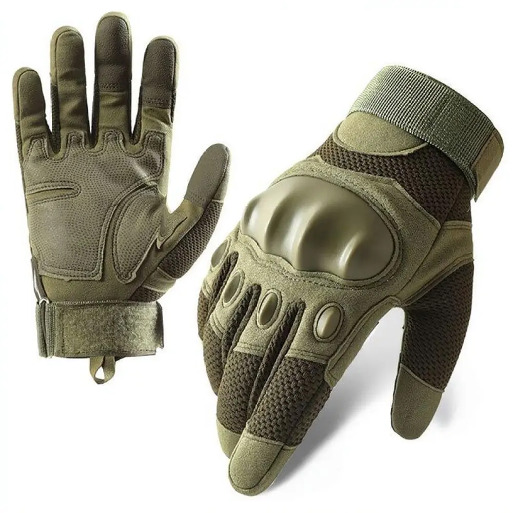 Hard Tactical Gloves Full Finger Outdoor Sports Riding Motorbike Cycling Hiking Anti Slip Touchscreen Breathable Equipment