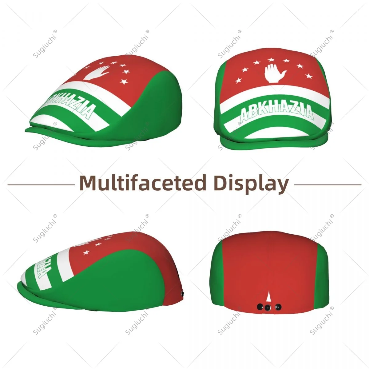 Forward cap Republic Of Abkhazia Flag Men Women Flat Newsboy Driving Hat Cap Short Brim for Driving Daily visors hat